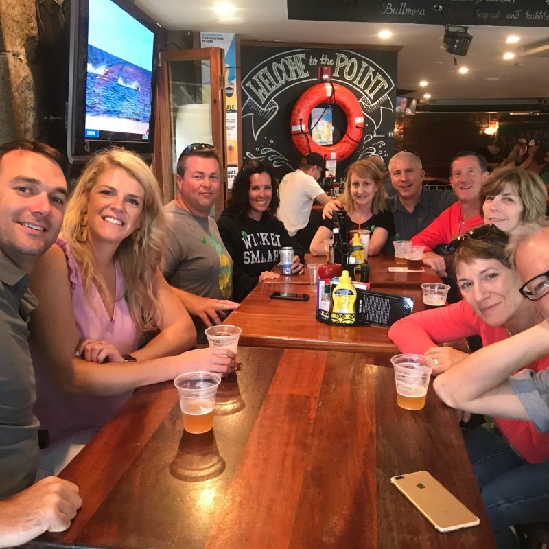 David Hillock, Amy Hillock sitting at a table posing for the camera